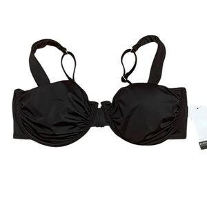 Sofia Vergara Classic Black Swim Top, Size M, D/DD (8-10), NWT